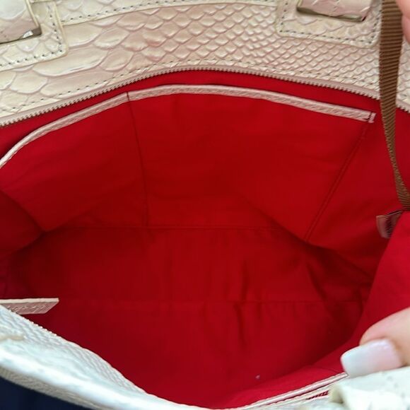 Dooney & Bourke Pearlized Snake Doomed Satchel Bag! - Picture 4 of 13